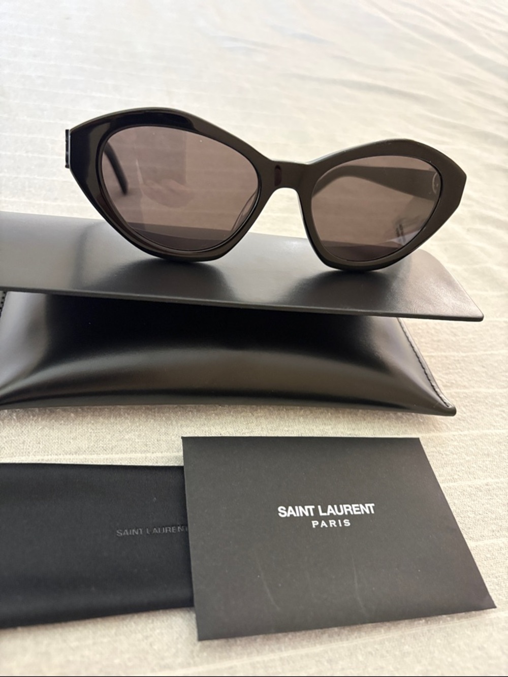 Saint Laurent Black Oversized Sunglasses